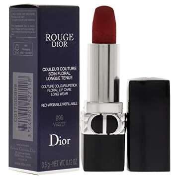 Dior 999 Velvet Lipstick - Refillable Luxury 0.12 oz