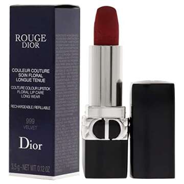 Dior 999 Velvet Lipstick - Refillable Luxury 0.12 oz