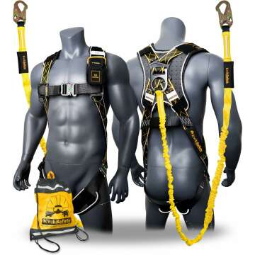 KwikSafety SCORPION DiamondBACK Harness with Lanyard & D-Ring for Safety