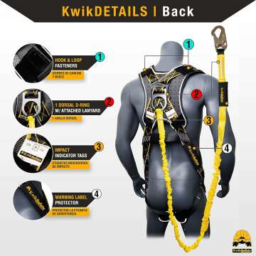 KwikSafety - SCORPION DiamondBACK Safety Harness with Lanyard & D-Ring 🏗️💼