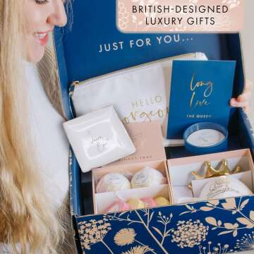 Luxe England Gifts Royal Gift Basket for Women