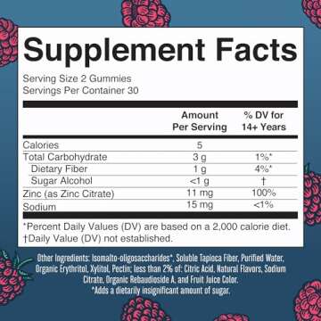 MaryRuth Organics Zinc Gummies | Zinc Supplements | Immune Support Supplement | Essential Mineral | Pectin Based | Overall Health & Wellness | Ages 14 & Up | Vegan | Non GMO | 30 Servings