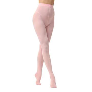 EVERSWE Women's 80 Den Soft Opaque Tights, Women's Tights (S/M, Pink)