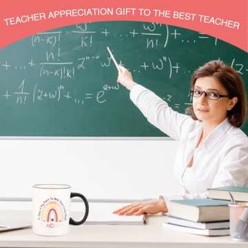 Teacher Christmas Gifts for Women,Teacher Appreciation Gifts Graduation Best Gifts Teacher’s Day Gifts,Mothers Day Gifts for Teacher,Unique Gifts Box Funny Gift Set Teacher Mug