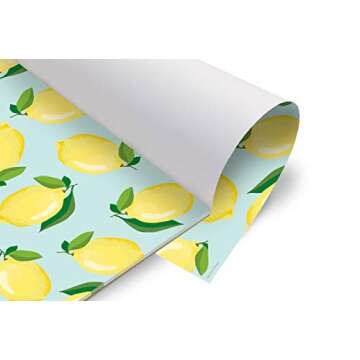 Lemons 25 Count Designer Paper Placemats by Faux Designs Easy Elegant Casual Entertaining