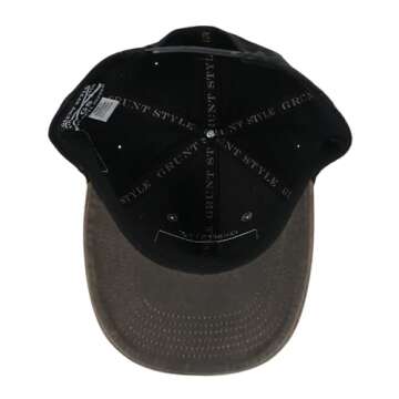 Grunt Style Hat - Veteran Flag Cap (Brown, One Size)