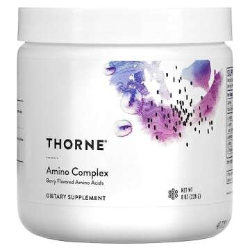 THORNE Amino Complex - Clinically-Validated EAA and BCAA Powder for Pre or Post-Workout - Promotes Lean Muscle Mass & Energy Production - NSF Certified for Sport - 30 Servings - 8.0 Oz - Berry Flavor