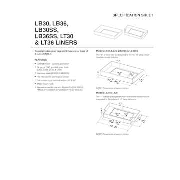 Compatible with Broan-NuTone LB30SS 30-Inch Range Liner, Optional Box Power Pack Hoods, Stainless Steel, Fit for PM300SS, PM400SS, PMA400SS, PM400SSV, PM600SSV, PM250, PM250SSP, PM390, PM390SSP