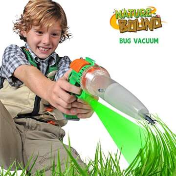 Nature Bound Bug Catcher Toy, Eco-Friendly Bug Vacuum, Catch and Release Indoor/Outdoor Play, Ages 3 to 12, Green, Complete Kit for Kids, Includes Capture Core with Magnification