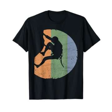 Rock Climbing Vintage Climber - Outdoor Gear T-Shirt