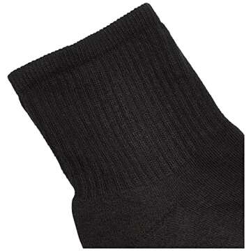 Hue Women's Mini Crew Sock 6-Pack Black One Size