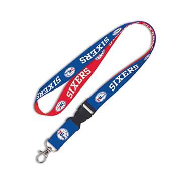 NBA Philadelphia 76ers Lanyard with Detachable Buckle, 1-Inch