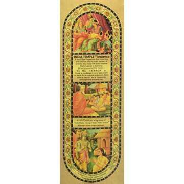 Song of India - India Temple Incense Sticks. 120 Stick Package. 150 Grams