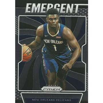 2019-20 Panini Prizm - Zion Williamson - EMERGENT - New Orleans Pelicans NBA Basketball Rookie Card - RC Card #7