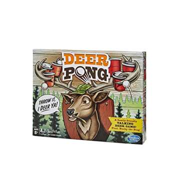 Deer Pong Game - Fun Family Game with Talking Head