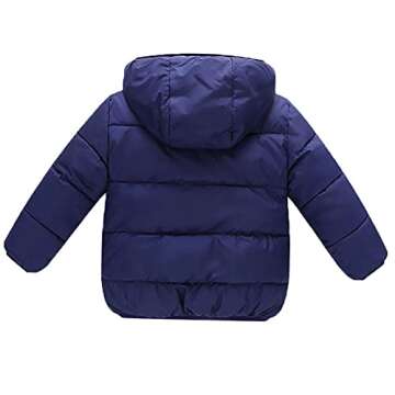 Baby Girls Boys Winter Fleece Jackets with Hoods - Warm Toddler Coats