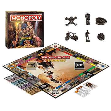 Monopoly® The Goonies | Based on The 80s Adventure Classic Film | Collectible Monopoly Game Featuring Familiar Locations and Iconic Moments