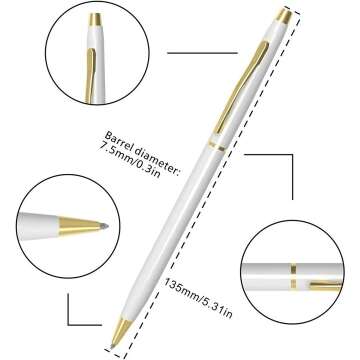 Cambond White Pens: 10 Pack