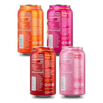 POPPI Sparkling Prebiotic Soda, Beverages w/Apple Cider Vinegar, Seltzer Water & Fruit Juice, Short List Variety, 12oz (12 Pack) (Packaging May Vary)