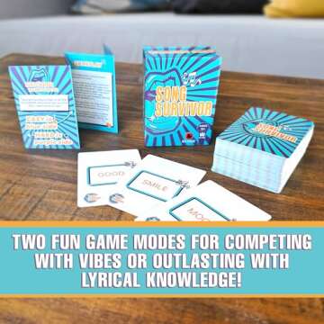 Song Survivor: Ultimate Music Party Card Game for Ages 13+