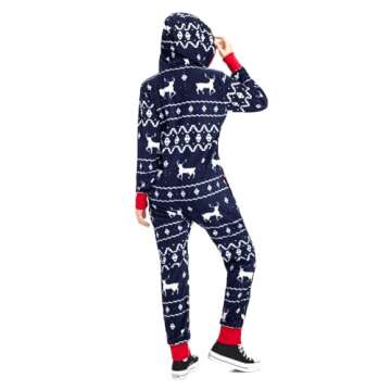 Tipsy Elves Christmas Onesies for Adults - Comfy Jumpsuit