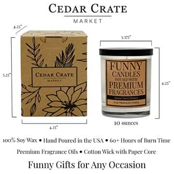 Funny Retirement Candle | Unique Gifts for Men 2024