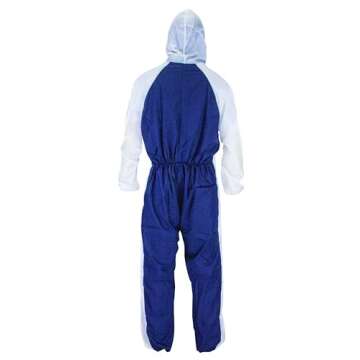 SAS Safety 6938 Moon suit Nylon Cotton Coverall, Large, White