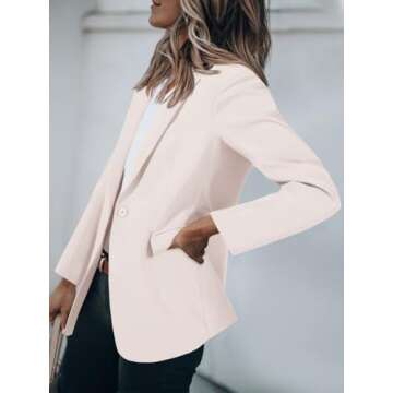 Cicy Bell Women's Casual Blazer - Office Jacket for Work