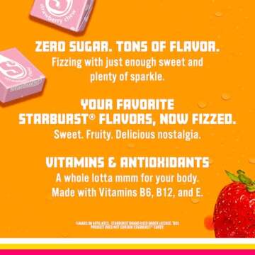 Sparkling Ice STARBURST Strawberry Beverage Pack