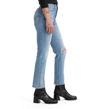 Levi's Women's Wedgie Straight Jeans - Night Sight 28 Regular Fit