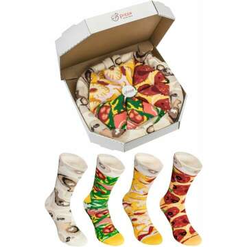 Rainbow Socks Pizza Box Socks