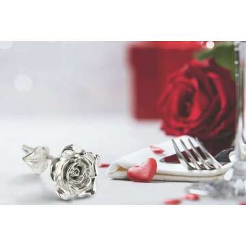 BESZONE Tin Rose - 10th Anniversary Gift for Her