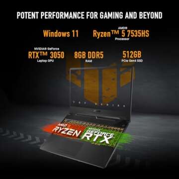 ASUS TUF Gaming A15 (2024) Gaming Laptop with RTX 3050