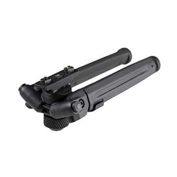 Magpul Rifle Bipod Gun Rest for Hunting and Shooting, M-LOK, Black