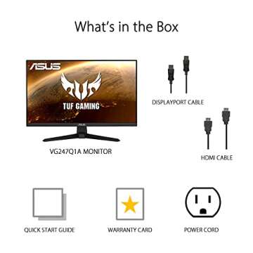 ASUS TUF Gaming 23.8” 1080P Monitor for Gamers