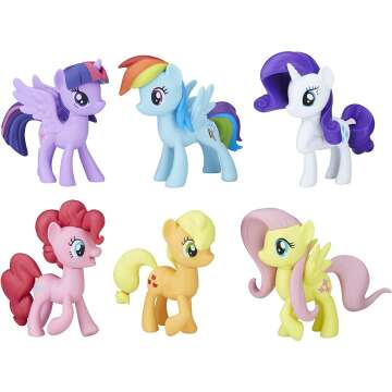 My Little Pony Toys Meet The Mane 6 Ponies Collection (Amazon Exclusive) Doll Playset
