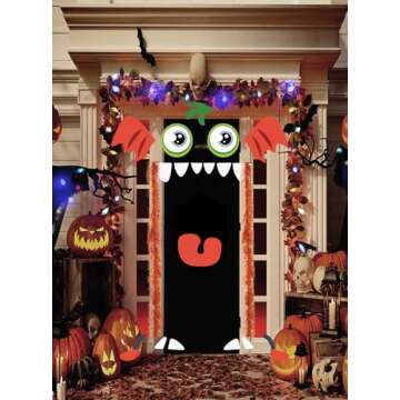 Noiclub Halloween Cute Red Monster Car Decorations Kit for SUV