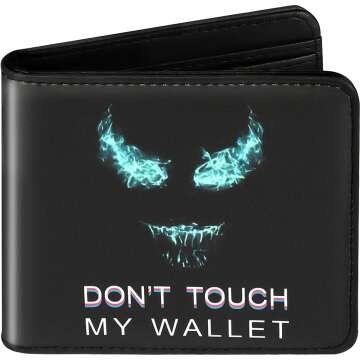 Teen Boys Cool Wallet-Men Mens Men'S Funny Leather Credit Id Card Cash Holder Man Black Rfid Blocking Zipper Wallets With Coin Pocket Id Window Aesthetic Teen Boy Male Youth Guys