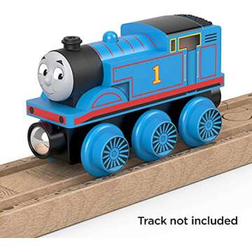 Thomas & Friends Wooden Railway Toy Train Thomas Push-Along Wood Engine for Toddlers & Preschool Kids Ages 2+ Years