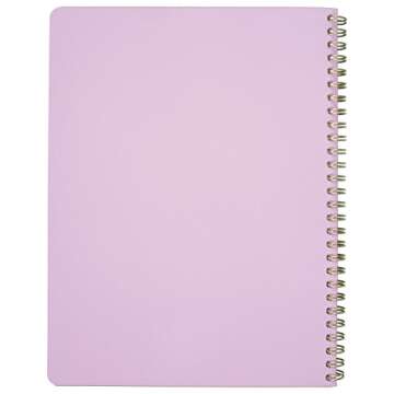 Cambridge Notebook, Wirebound, 7-1/4" x 9-1/2", 80 Sheets, Work Style Fashion, Lavender (59309)