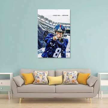 Daniel Jones Canvas Art Poster for Modern Bedroom