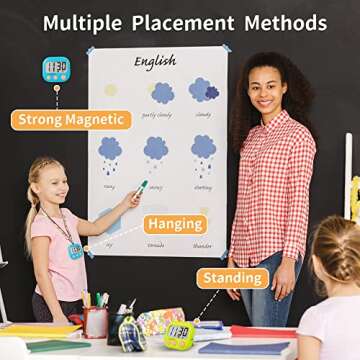 Magnetic Digital Classroom Timers 2 Pack