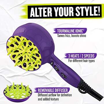 Curls-in-Check 1875W Hair Diffuser Dryer for Curls