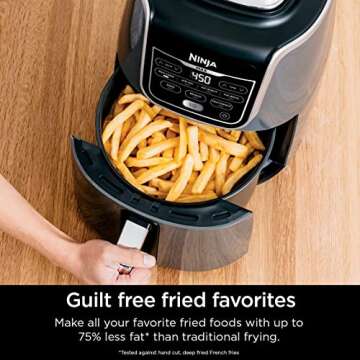 NINJA AF161 5.5-Quart Air Fryer Renewed