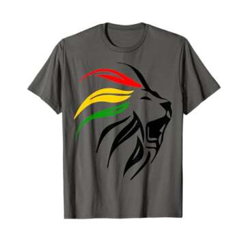 Rasta Lion Rastafari Colours Gift for Reggae Lover T-Shirt