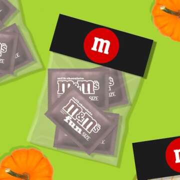 M&M'S Fun Size Milk Chocolate Halloween Candy, 10.53 oz Bulk Bag