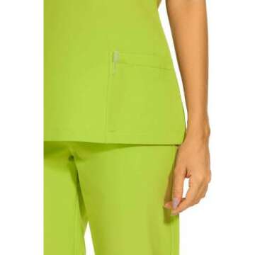 COZYFIT Scrubs for Women Set - Stretch V-Neck Scrub Top & Jogger Pant with 8 Pockets