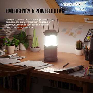 Lichamp LED Lanterns - 4 Pack, Perfect for Emergencies & Outages