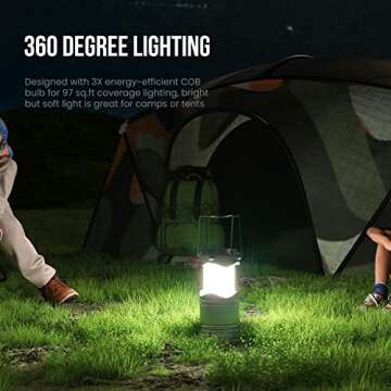 Lichamp LED Lanterns 4 Pack for Emergencies