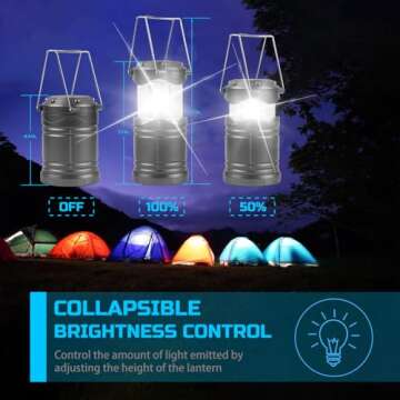 Lichamp LED Lanterns 4 Pack for Emergencies